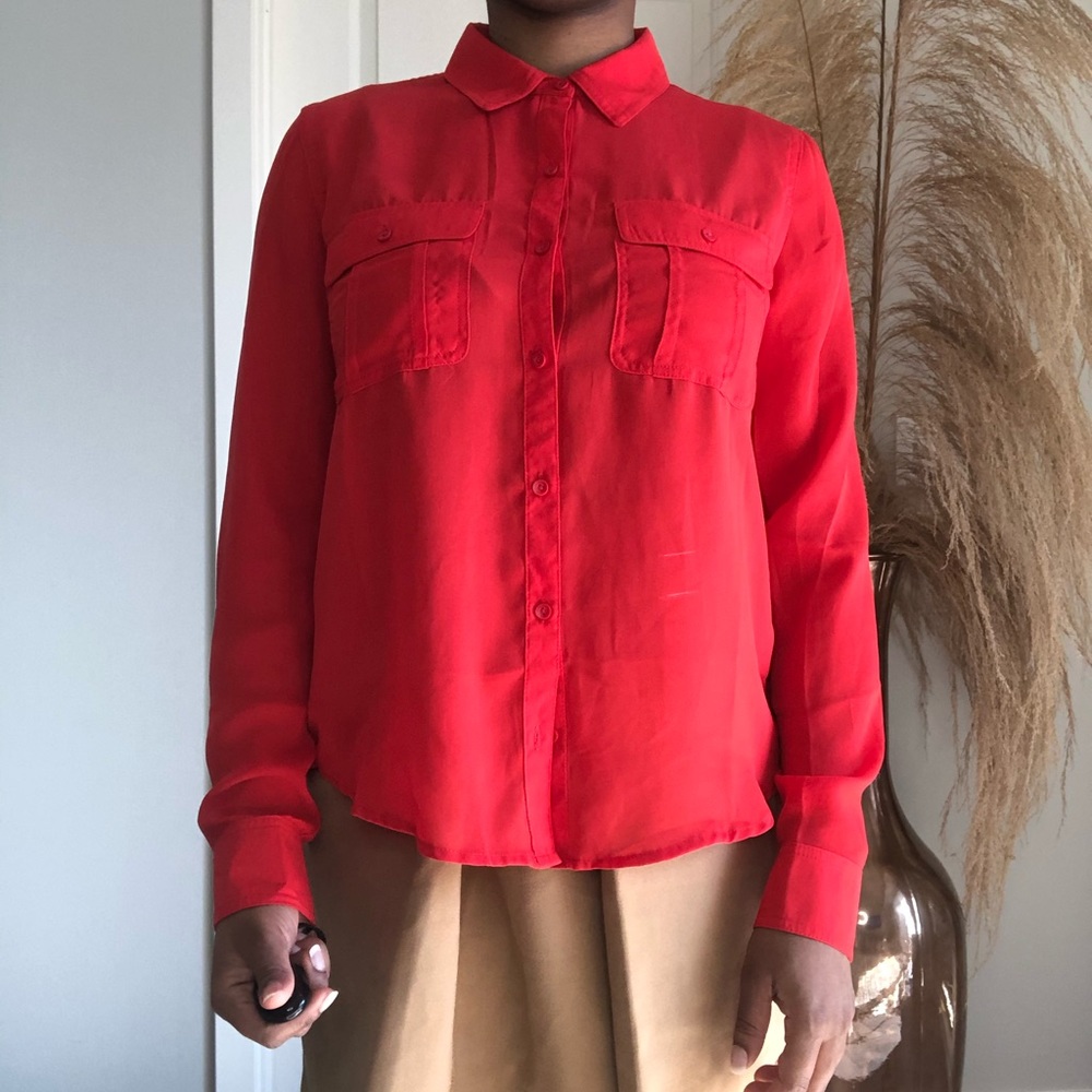 Forever21  Red button down blouse